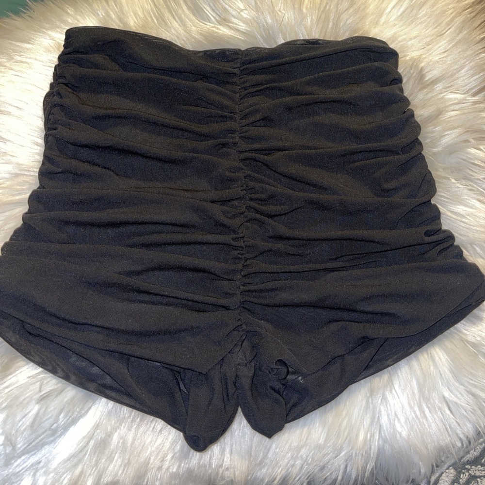 High waisted mesh shorts🌚